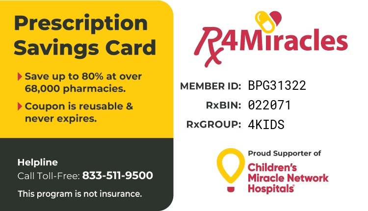 Rx4Miracles Prescription Savings Card