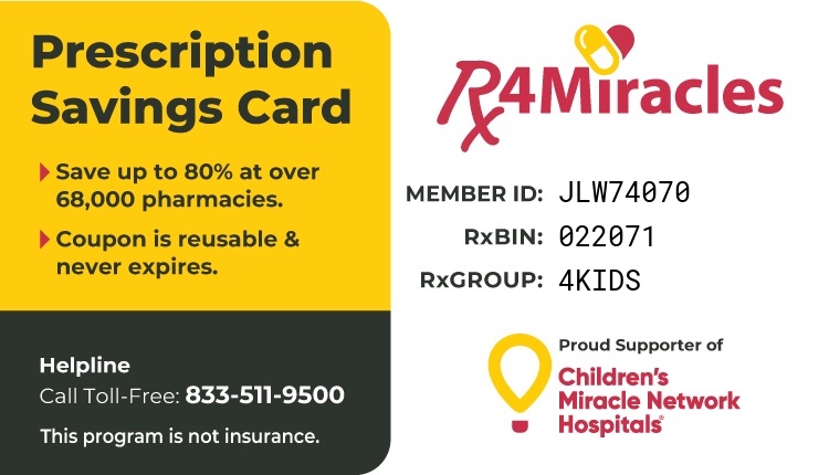 Rx4Miracles Prescription Savings Card