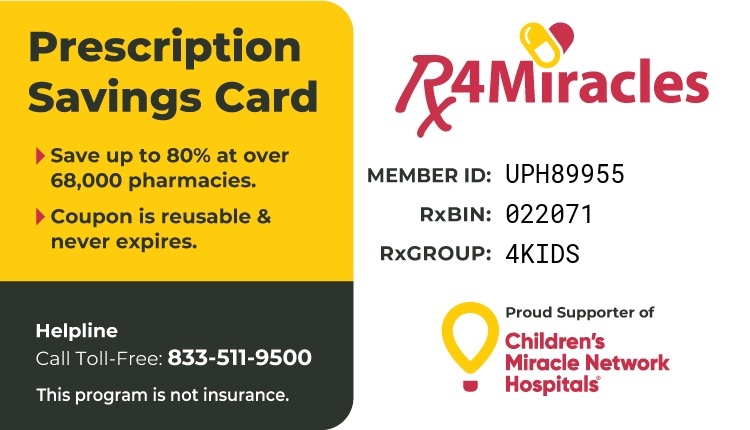 Rx4Miracles Prescription Savings Card